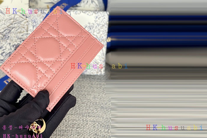 ★미러급★디올 Lady Dior Freesia 카드 지갑 S0974-2