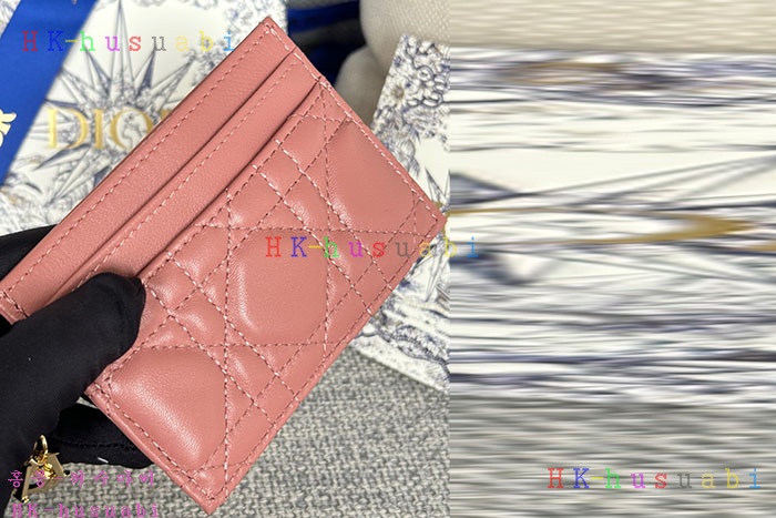 ★미러급★디올 Lady Dior Freesia 카드 지갑 S0974-2