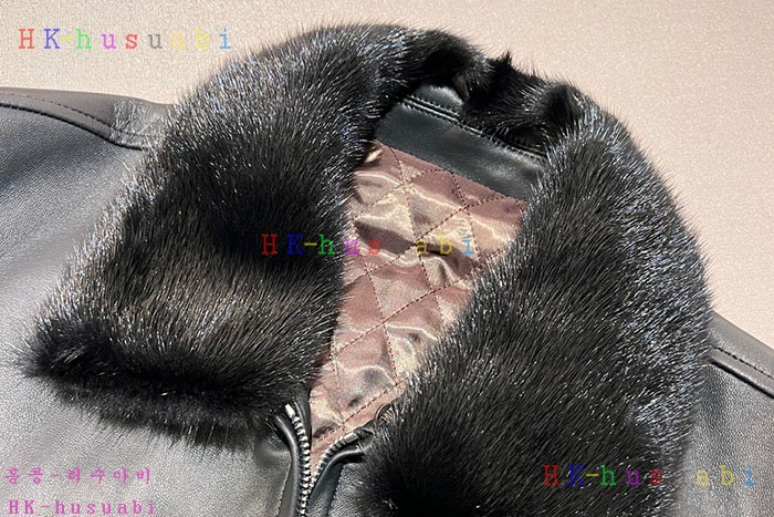 NEW 벨루티 가죽자켓 신상 B 4854011 (밍크퍼)