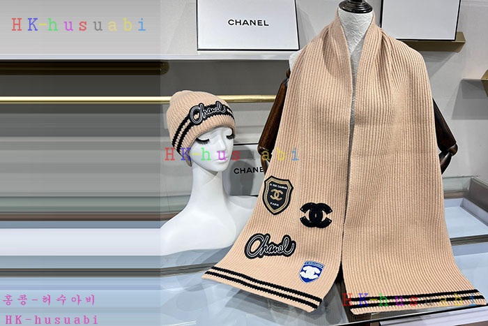 NEW 샤넬 모자 머플러 셋트 신상 C 614047