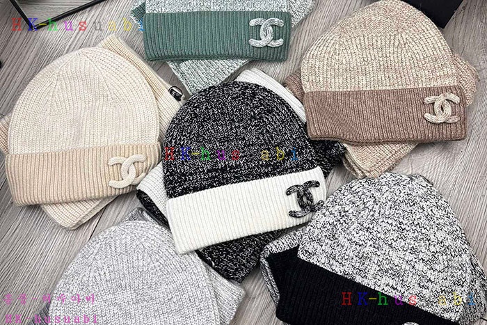 NEW 샤넬 모자 머플러  셋트 신상 C 614052