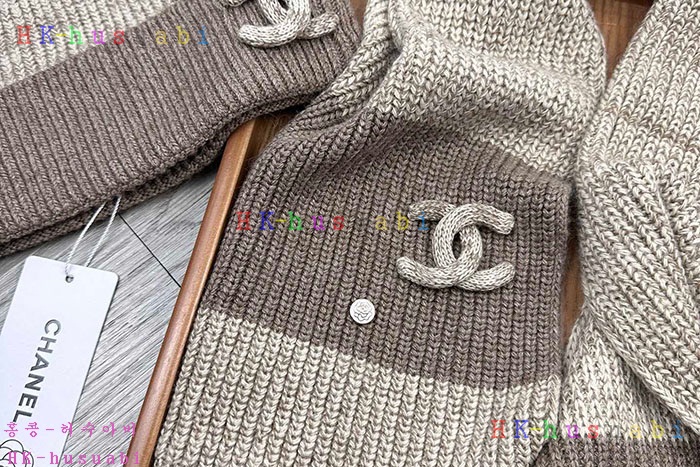 NEW 샤넬 모자 머플러 셋트 신상 C 6141103