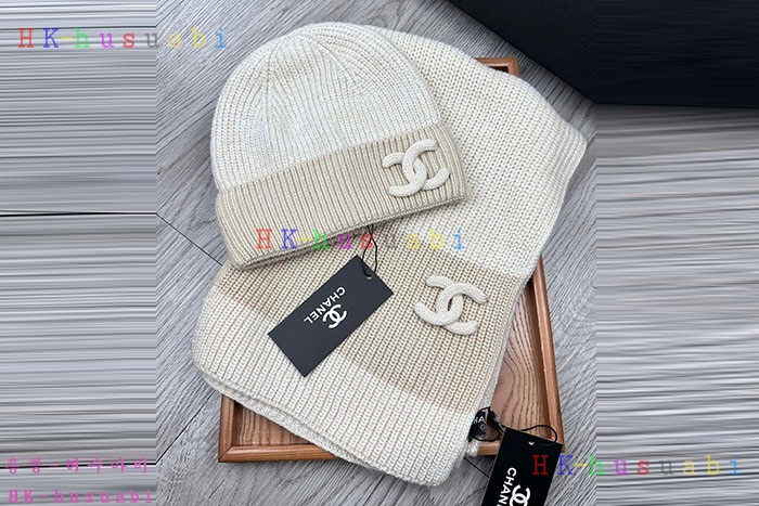 NEW 샤넬 모자 머플러 셋트 신상 C 6141104
