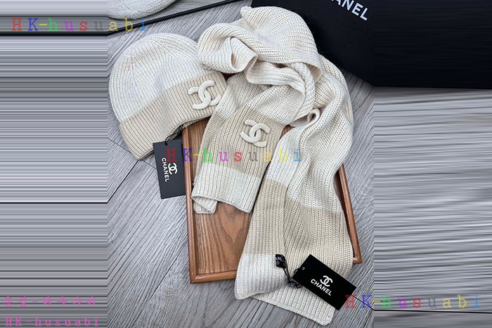 NEW 샤넬 모자 머플러 셋트 신상 C 6141104