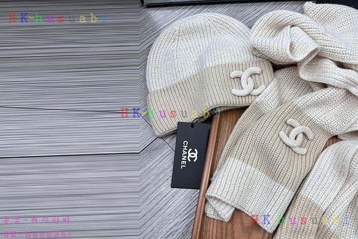 NEW 샤넬 모자 머플러 셋트 신상 C 6141104