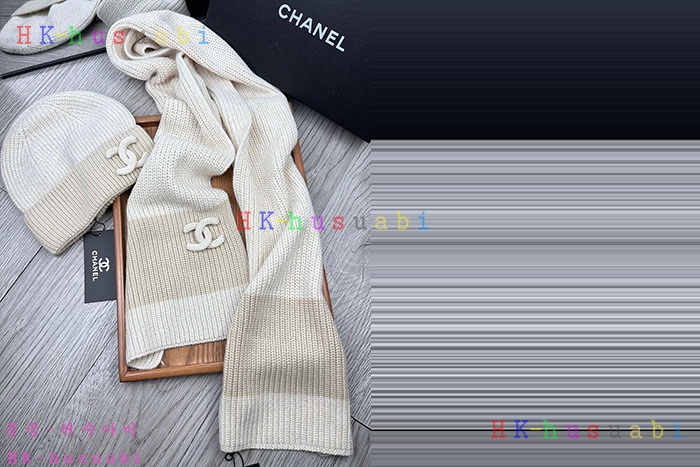 NEW 샤넬 모자 머플러 셋트 신상 C 6141104