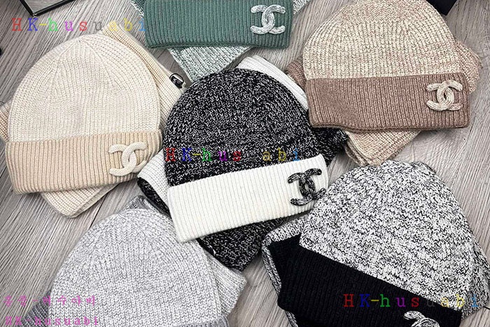 NEW 샤넬 모자 머플러 셋트 신상 C 6141105
