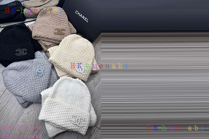 NEW 샤넬 모자 머플러 셋트 신상 C 614061