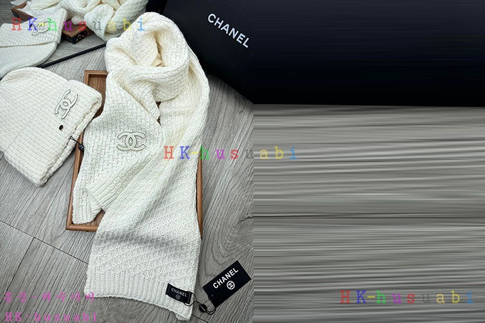 NEW 샤넬 모자 머플러 셋트 신상 C 614061
