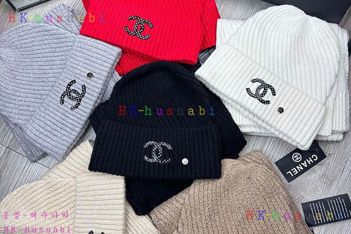 NEW 샤넬 모자 머플러 셋트 신상 C 614069