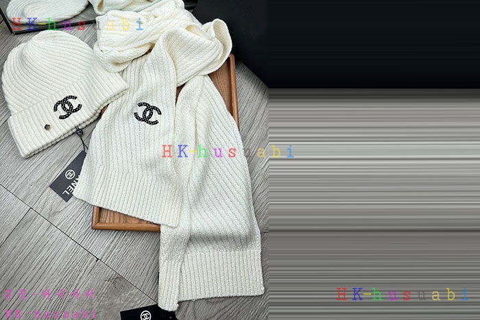 NEW 샤넬 모자 머플러 셋트 신상 C 614069
