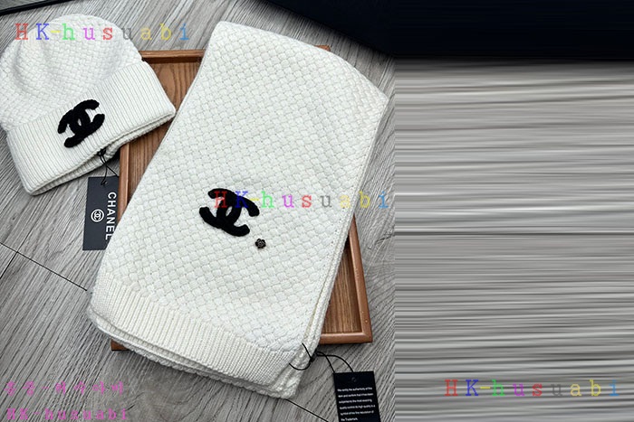 NEW 샤넬 모자 머플러 셋트 신상 C 614074