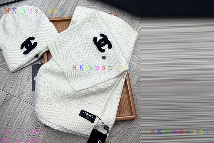 NEW 샤넬 모자 머플러 셋트 신상 C 614074