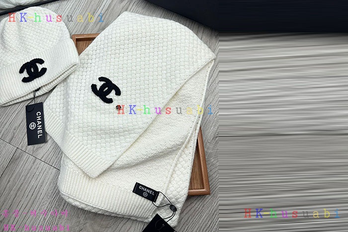 NEW 샤넬 모자 머플러 셋트 신상 C 614074