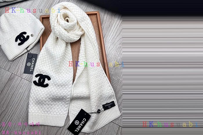 NEW 샤넬 모자 머플러 셋트 신상 C 614074