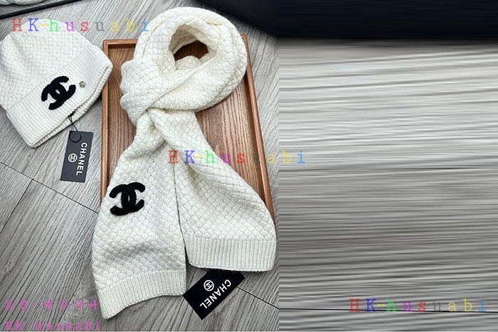 NEW 샤넬 모자 머플러 셋트 신상 C 614074
