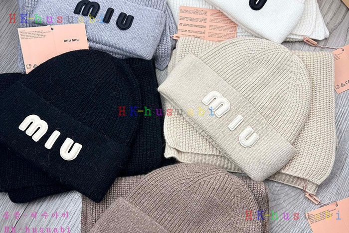 NEW 미우미우 모자 머플러 신상 MU 4788024