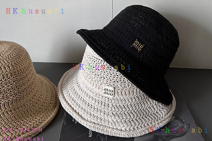 NEW 미우미우 모자 신상 M 9566806