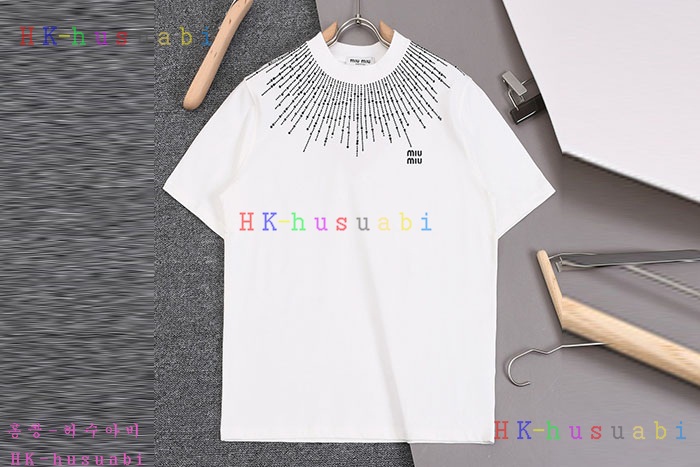 NEW 미우미우 반팔티 신상 M 8524079
