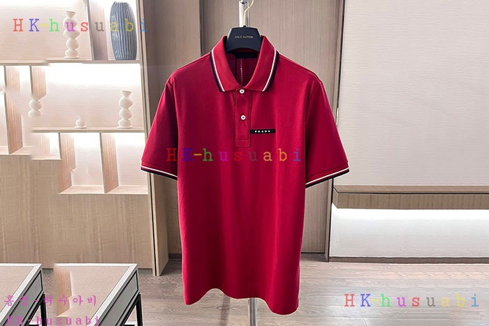 NEW 프라다 카라 반팔티 신상 P 2857010