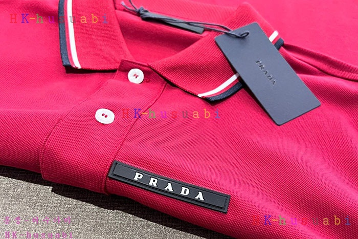 NEW 프라다 카라 반팔티 신상 P 2857010