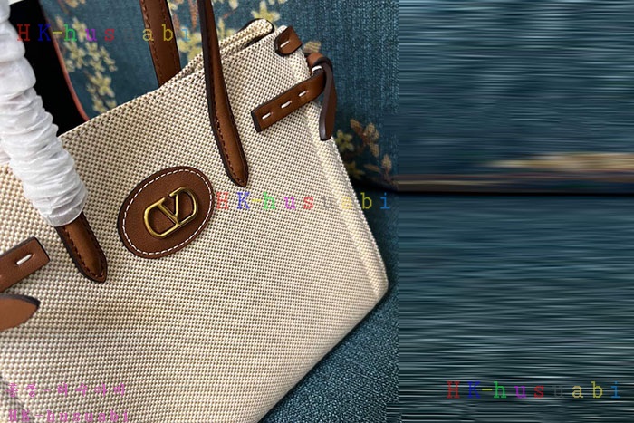 ★미러급★발렌티노 ANTIBES 캔버스 스몰 토트백 6W2B0R2