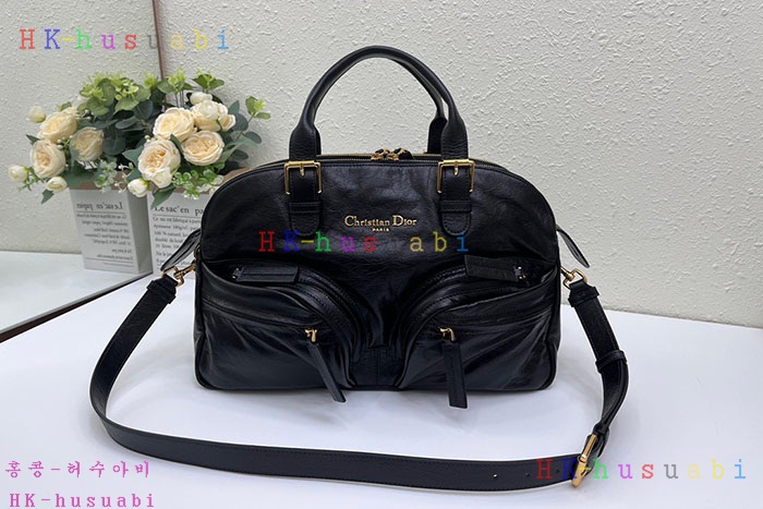 ★미러급★디올 그랜드 투어 볼링백 미듐 블랙 M6010