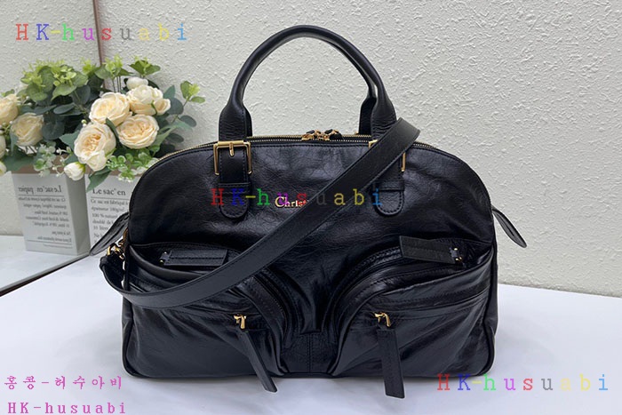 ★미러급★디올 그랜드 투어 볼링백 미듐 블랙 M6010